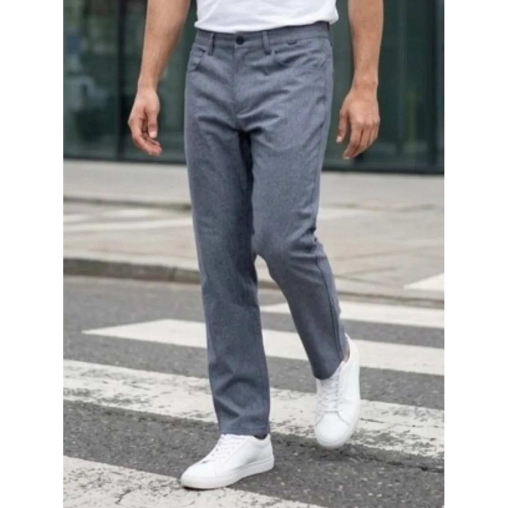 TravisMathew Mens Grey Open to Close Golf Pants Size 35 Stretch Performance